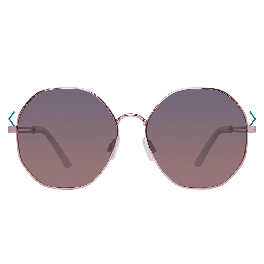 Women’s 59mm night city round polarized sunglasses - Picture 3 of 6